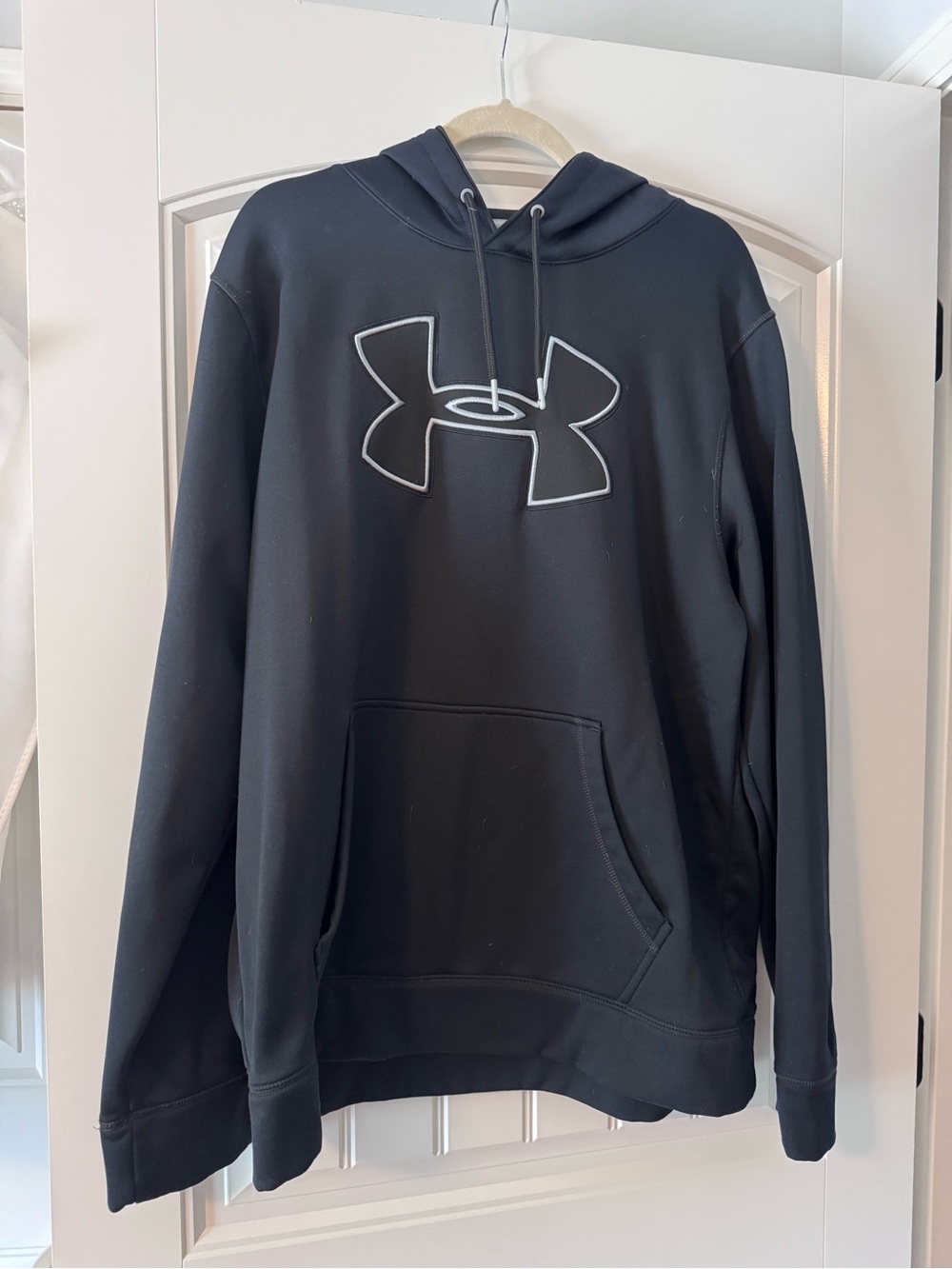 Under Armour Black Pullover Hoodie with Contrasting Logo